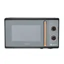 Tower Cavaletto Manual Microwave - Black & Rose Gold, 20L, 800W, with 5 Power Levels & 35 Minute Timer, T24038RG image 0