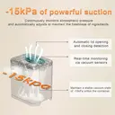 Petaboo Criseal 200MF Vacuum Dog Food Storage Container, 13 Litre,Airtight Pet Food Container, Dry Pet Food Bucket for Dogs Cats Rechargeable Sealed Food Storage Bin with lid & Measuring Scoop image 3