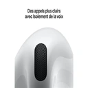 Apple AirPods 4, écouteurs sans fil Bluetooth, résistants à la transpiration et à l'eau, boîtier de charge USB-C, puce H2 image 4
