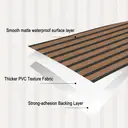 Murgall Black Slatted Wood Grain Peel and Stick Wallpaper 60x508cm 1 Roll image 5