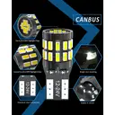 Katur 194 T10 W5W 501 168 Lot de 4 ampoules LED compatibles Canbus, 6000 K blanc xénon,12-24 V image 3