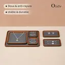 Oirlv Plateau en Bois de Luxe pour Présentation et Rangement de Bijoux  Plateau de Tiroir pour Bijoux avec Séparateurs Amovibles – Idéal pour Bagues, Boucles d’Oreilles et Colliers – 1 pièce image 4