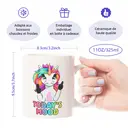 Alphynix 1 Stück, lustige Einhorn Today's Mood Tasse, Porzellantasse, Kaffeetasse,Le cadeau de la saint-valentin, cadeau d’anniversaire image 7