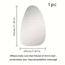 1pc PVC mirror sticker, irregular mirror sticker, wall decoration, 20*30cm image 3