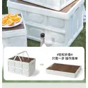 WINPEX Foldable basket with wood clappers and handles-Large size image 2