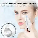 Sunluxy M6 Appareil de massage visage & cou avec 6 modes de soin, micro-courant EMS, vibration sonique, chaleur & froid, luminothérapie LED multicolore image 3