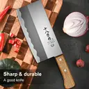 SHIBAZIZUO Couteau de cuisine en acier inoxydable à manche unique - 280 mm image 3