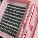 MeoMagic Kit de extensions de cils Classic avec pinces à épiler et colle, 10 lignes - WM6 image 1