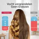 CONFU hogesnelheidsföhn 8926 zwart, 19.000 tpm, lange tijd niet moe, 2300W vermogen, twee mondstukken image 4