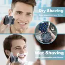 Komingdon Men's Shaving Head Electric Shaver, Waterproof and Rechargeable, Suitable for Dry and Wet Shaving - Ideal for Men's Skull and Bald Head Shaving silver image 2