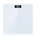 Sparoma AD-26 White Electronic Scale – 2 AAA Batteries (Batteries Not Included), 180kg Capacity, 0.05kg High Precision, 4mm Tempered Glass, LCD Display, Suitable for Bathrooms, Bedrooms and Home Use image 0