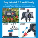 DEWENWILS Programmateur d’arrosage automatique 4 zones avec fonction de retard pluie et modes manuel/automatique image 7