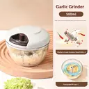 Huacan vegetable slicer, garlic puree mixer, small garlic pestle, chili cutting tool image 1