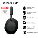 Sony WH1000XM5 Wireless Overhead Noise Cancelling Headphones - Black image 2