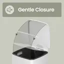 SONGMICSHOME  20L Trash Can, Kitchen Garbage Can, Soft Close and Stays Open, White  image 6