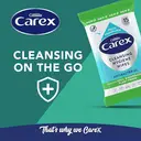 Carex Cleansing Hygiene Wipes Antibacterial Biodegradable Fibre 15Wipes image 2