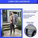 8pcs Heavy-duty moving bag, extra-large capacity storage bag, with backpack shoulder straps, sturdy handles and zippers, can replace moving boxes, 73*34*37cm image 3
