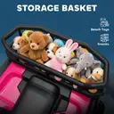 AIYAPLAY 12V Kids Electric Ride on ATV, Battery Powered Quad Bike with 4 Suspension Wheels, Forward Reverse Function Pink image 8