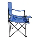 Milestone Camping Chair Folding with Cup Holder Blue image 3
