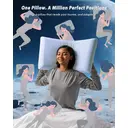 MENDALE Coussin à mémoire de forme ergonomique et respirant - 42 x 70 x 8 cm image 1