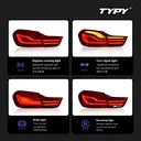 TYPY Feu arrière LED – Feu arrière complet amélioré pour BMW 4 Série F32 (2013-2020) – Accessoires de voiture – Clignotants dynamiques image 3