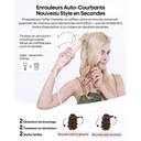 Okaydeer Set de Brosse Sèche-Cheveux Haute Vitesse 7 en 1 & Boucleur Auto-Enrouleur, Lisseur à Air Chaud Anti-Frisottis et Volumateur pour Cheveux Lisses et Brillants, Cadeau Rose avec Sac de Voyage image 3