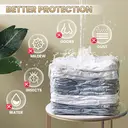 TAILI 6 Pack Vacuum Storage Bags, Cube Space Saver Bags Combo (3 Jumbo +3 Medium), Vacuum Seal Bags for Bedding, Clothing, Comforters, Blankets, Closet Oragnizer and Storage image 5