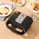 ochama Machine à Sandwich 750W Antiadhésif, Chauffe Double Face, Grille-Pain avec Plaques Fixes, Appareil à Petit-Déjeuner pour Croque-Monsieur et Panini image 1