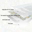 Murgall Rouleau de film décoratif pour vitre Morris lys doré - 60 x 508 cm image 5