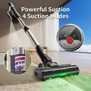 ochama Self-Cleaning Vacuum Cleaner, Cordless Handheld Vacuum, 350W Strong Suction, 28kPa, 35-Minute Runtime, 180° Flat Recline, Visible Green Light, 5-Layer Filtration, Household Vacuum image 5