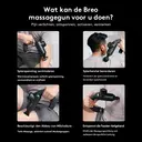 Breo Sport-M0500 verwarmend massagepistool, diepteweefsel-percussiemassageapparaat voor het herstel van spieren, ergonomisch ontwerp, USB-C-opladen image 4
