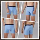 BAMBOO COOL Men's Underwear Boxer Briefs Fly with Built-in 3D Pouch Comfortable Cool Underwear for Men S (4 Pack) image 5