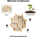 fukumaru Tofu Cat Litter, Strong Clumping Cat Litter, Dust Free Unscented Flushable Tofu Litter, Natural, Lightweight and Low Tracking Kitty Litter Pellets Mixed (Applewood) 2.7kg*4 bags image 3