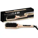 Saint Algue Demeliss LISS & GO Brosse chauffante – Revêtement en céramique – Technologie ionique – 6 réglages de température jusqu’à 230 °C – Lissage naturel avec volume préservé – Or image 0