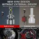 CARLitek 9005/HB3 Lot de 2 ampoules pour feux 300 % plus lumineuses, 160 000 lumens, 6000 K, haute et basse intensité, Plug & Play, compatible CANBUS image 6