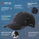 TOP-EX Casquette imperméable et résistante à toutes les conditions Urban Storm, taille M/L - Noir image 3