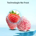 CHiQ JR122WSD Congélateur vertical en acier inoxydable 122 L, congélation 4 étoiles, mode réfrigérateur convertible, No Frost, Multi-Airflow, compresseur Inverter, 39 dB, classe énergétique E - Argent  image 6