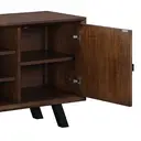 TV Unit Nevada Parquet Walnut/Black L:128cm image 4