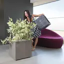 DEROMA Cubo Millennium R Sandstone à réserve d'eau et roulettes 49cm image 2