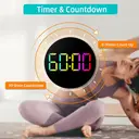 HATITANG PH-10 10" Digital Wall Clock Black image 3