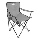 Milestone Camping Chair Folding with Cup Holder Grey image 2