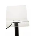 Interiors by Premier Bar Stool Adjustable Baina Acrylic Clear/Black 2pcs image 2