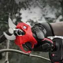 Flora Guard Taille-branches sans fil électrique 25 mm – 2 batteries de 3000 mAh et chargeur 1 A, diamètre de coupe 25 mm, pour branches et arbres image 1