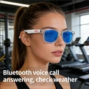Verbex E13-C White Glasses, AI Glasses, Smart Glasses, Bluetooth Glasses, Music Playback, Call Answering, Wi-Fi Transmission, Voice Wake-up, Weather Forecast image 4