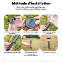 Lumières décoratives solaires étanches pour pelouse et allée de jardin extérieur VIVREAL Lot de 6 TYD-003 Cadeau idéal image 1