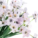 4Pcs 13in/33cm
Artificial Flowers for Outdoor,No Fade Fake Plastic Flowers Faux Plants for Decoration Hanging Planters Indoor Outside Garden Porch Window Box Home Wedding Farmhouse(white) image 6