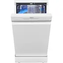 Midea MDWEF1034C(W)-WG-UK 45cm Freestanding Slimline Dishwasher - 10 Place Settings - White - E Rated image 1