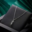 Ever Faith DNA Necklace Double Helix Pendant Biological Symbol image 2