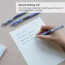 WRITECH Retractable Gel Ink Pens: 0.7mm Medium Point Blue-Ink Color Pen for Journaling Smooth Writing Fine Tip Quick-dry Ink No Bleed Set 10ct image 3