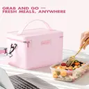 Meoky Insulated Lunch Bag-Pink, New Year Sale , Top gift picks image 6